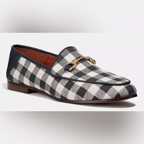 Coach Haley Loafer With Gingham Print Womens Shoes size 6.5 - Picture 1 of 7